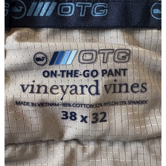 Vineyard Vines OTG On The Go Pants Performance Stretch‎ Mens 38x32 (1813) - Picture 3 of 6